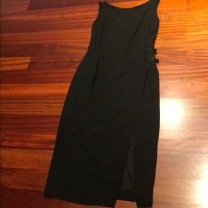 Tahari black evening dress
